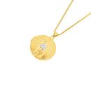 9ct-Two-Tone-Gold-Flower-Lined-Round-Locket Sale