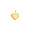 9ct-Gold-18mm-Diamond-set-Heart-Locket Sale