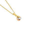 9ct-Gold-Tri-Tone-Love-Knot-Pendant Sale