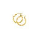 9ct-Gold-15mm-Square-Tube-Twist-Earrings Sale