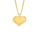 9ct-Gold-Diamond-Cut-Mystic-Puff-Heart-Pendant Sale