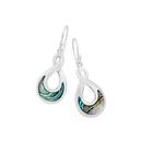 Sterling-Silver-Paua-Shell-Infinity-Drop-Earrings Sale