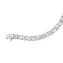 Sterling-Silver-Round-Cubic-Zirconia-19cm-Tennis-Bracelet Sale
