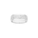 Sterling-Silver-85mm-Satin-Wave-Centre-Mens-Ring Sale