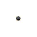 9ct-Gold-Round-Black-Sapphire-Single-Stud-Earring Sale