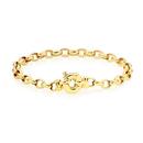 9ct-Gold-19cm-Solid-Belcher-Bolt-Ring-Bracelet Sale