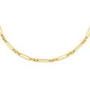 9ct-Gold-45cm-Solid-Paperclip-Necklace Sale