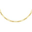 9ct-Gold-45cm-Solid-Paperclip-Necklace Sale