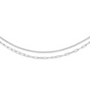 Silver-Two-Layer-Chain-Necklet Sale