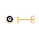 9ct-Gold-Enamel-Evil-Eye-Stud-Earrings Sale