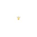 9ct-Gold-Triple-Cubic-Zirconia-Lotus-Claw-Set-Labret Sale