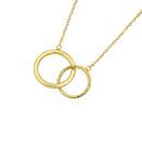 9ct-Gold-45cm-Linked-Circles-Trace-Necklet Sale