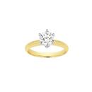 Alora-14ct-Gold-1-Carat-Lab-Grown-Diamond-Solitaire-Ring Sale