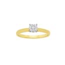 9ct-Gold-Diamond-Cluster-Ring Sale