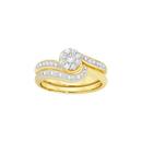 9ct-Gold-Diamond-Bridal-Set Sale