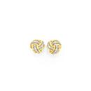 9ct-Gold-Diamond-Knot-Stud-Earrings Sale