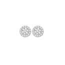 9ct-Gold-Diamond-Cluster-Stud-Earrings Sale