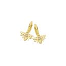 9ct-Gold-Diamond-Bee-Drop-Huggie-Earrings Sale