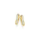 9ct-Gold-Diamond-Crossover-Huggie-Earrings Sale