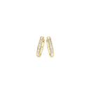 9ct-Gold-Diamond-Nick-Set-Huggie-Earrings Sale