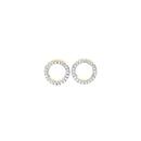 9ct-Gold-Diamond-Circle-Stud-Earrings Sale