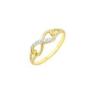 9ct-Gold-Diamond-Infinity-Loop-Ring Sale