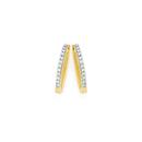 9ct-Gold-Diamond-Fine-Huggie-Earrings Sale