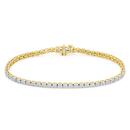 9ct-Gold-Diamond-Tennis-Bracelet Sale