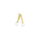 9ct-Gold-Cultured-Freshwater-Pearl-Huggie-Earrings Sale