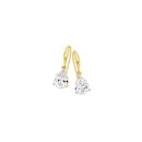 9ct-Gold-CZ-Pear-Claw-Hook-Earrings Sale