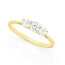 9ct-Gold-Cubic-Zirconia-Trilogy-Band Sale