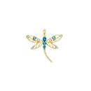 9ct-Gold-Multi-Topaz-Open-Dragonfly-Pendant Sale