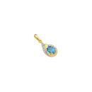 9ct-Gold-Swiss-Blue-Topaz-Diamond-Pendant Sale