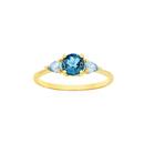 9ct-Gold-London-Blue-Swiss-Blue-Topaz-Trilogy-Ring Sale