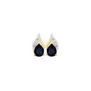 9ct-Gold-Sapphire-Diamond-Stud-Earrings Sale