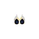 9ct-Gold-Sapphire-Diamond-Stud-Earrings Sale