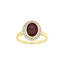 9ct-Gold-Created-Ruby-Diamond-Oval-Cut-Ring Sale