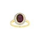 9ct-Gold-Created-Ruby-Diamond-Ring Sale