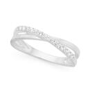 Silver-Fine-Cz-Kiss-Ring-Size-O Sale