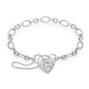 Sterling-Silver-19cm-Oval-Round-Cable-Filigree-Padlock-Bracelet Sale