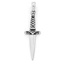 Silver-38mm-Oxidised-Dagger-Pendant Sale