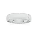 Silver-6mm-Half-Round-Mens-Wedder-Size-Z Sale