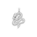 Sterling-Silver-Black-Sapphire-Dragon-Mens-Pendant Sale