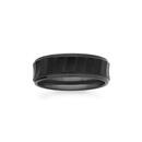 Tungsten-Carbide-Matte-Gents-Black-Ring Sale