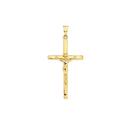 9ct-Gold-40mm-Inri-Crucifix-Mens-Pendant Sale