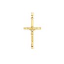 9ct-Gold-40mm-Inri-Crucifix-Mens-Pendant Sale
