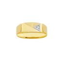 9ct-Gold-Diamond-set-Gents-Ring Sale