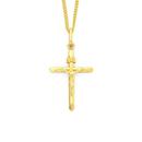 9ct-Gold-24mm-Crucifix-Inri-Cross-Pendant Sale