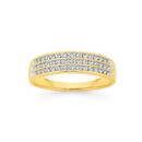 9ct-Gold-Diamond-3-Row-Band Sale