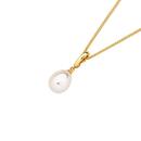 9ct-Gold-Cultured-Freshwater-Pearl-Teardrop-Pendant Sale